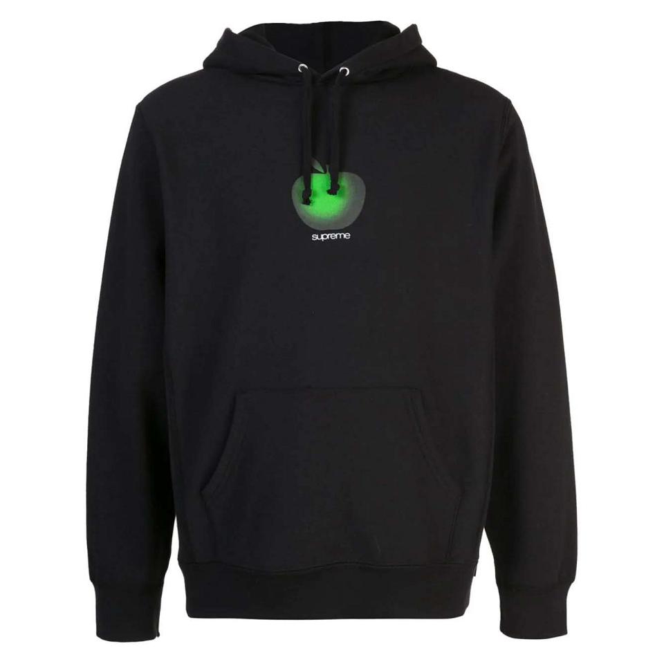 Supreme Apple Logo Huppari Mustat | FI490PQ