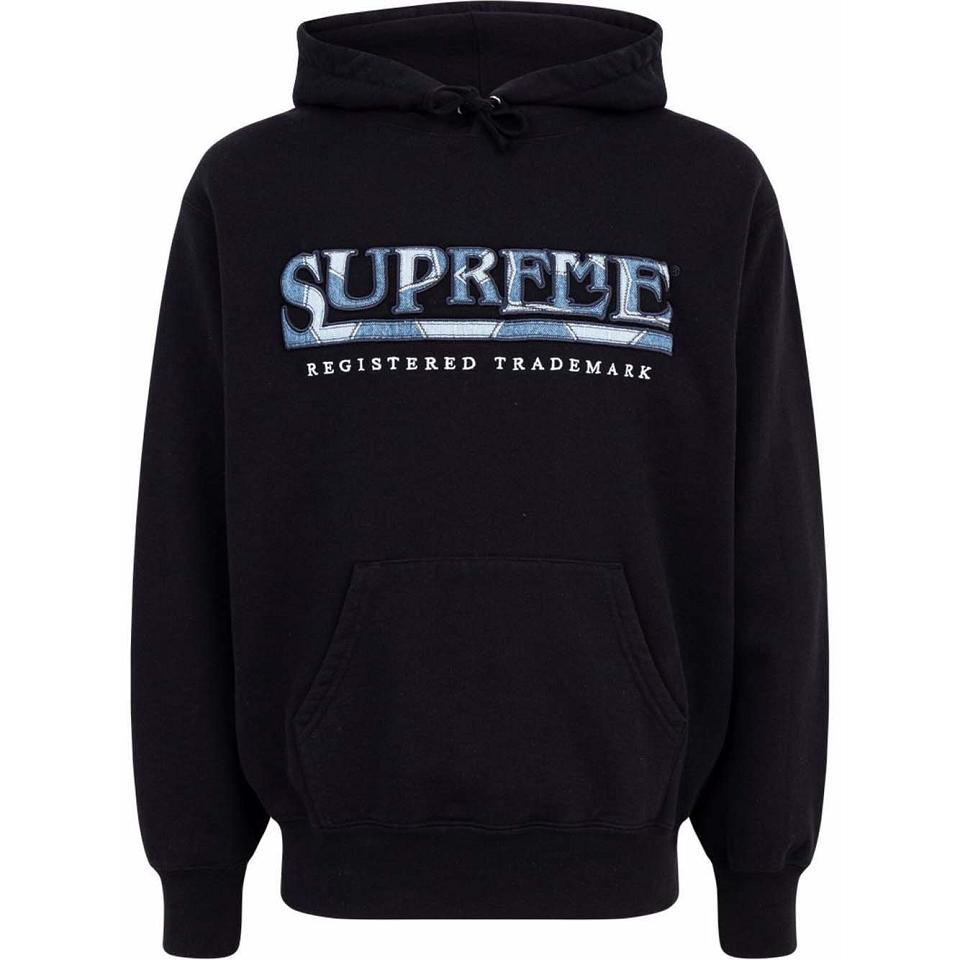 Supreme Logo Embroide Huppari Mustat | FI473LH