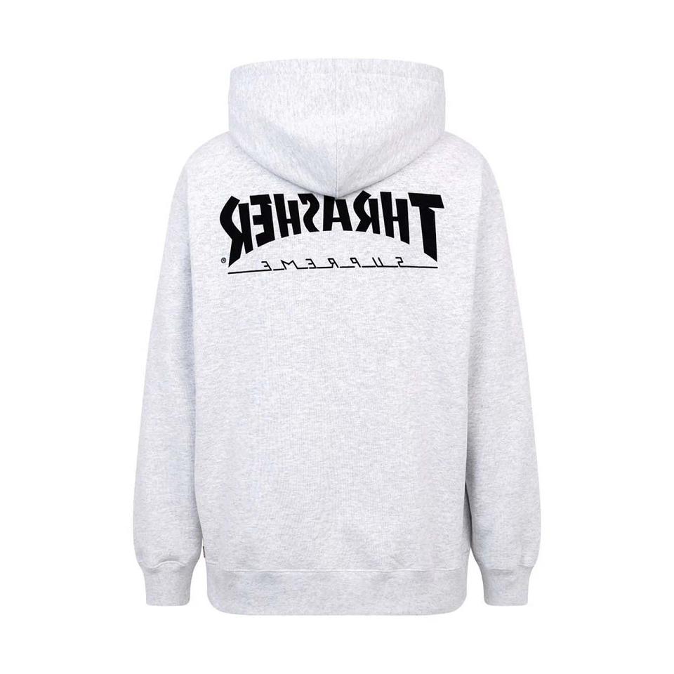 Supreme X Thrasher Logo Print “FW21” Huppari Harmaat | FI455QZ