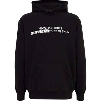 Supreme The World Is Yours Printed Huppari Mustat | FI463OR