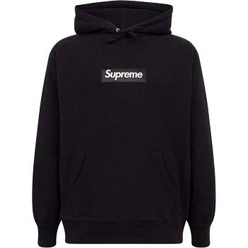 Supreme White Logo Huppari Mustat | FI461UT